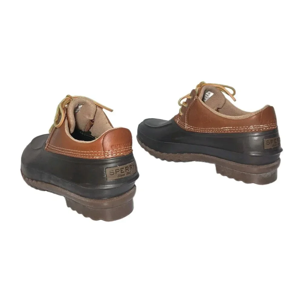 Sperry Top-Sider Duck Boots Mens 12M Brown Leather Low Cut Outdoors Workwear